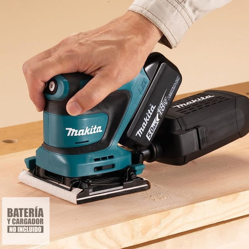 LIJADORA ORBITAL INALAMBRICA MAKITA 18V 1/4 DBO481Z (114 X 140 MM)4
