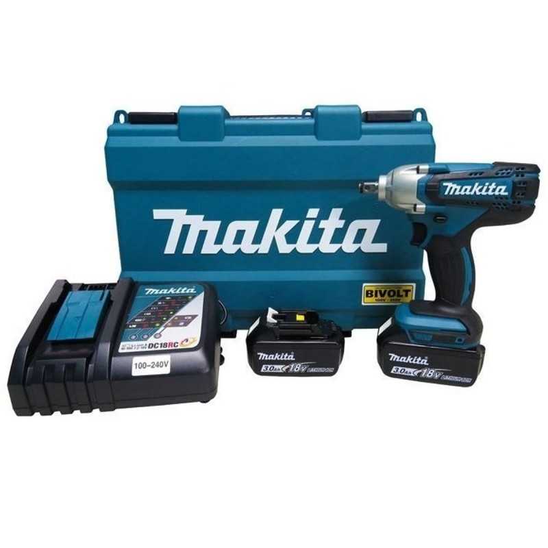 LLAVE DE IMPACTO 1/2'' 18V 190NM LXT INC 2 BAT Y CARG MAKITA DTW190RFE1