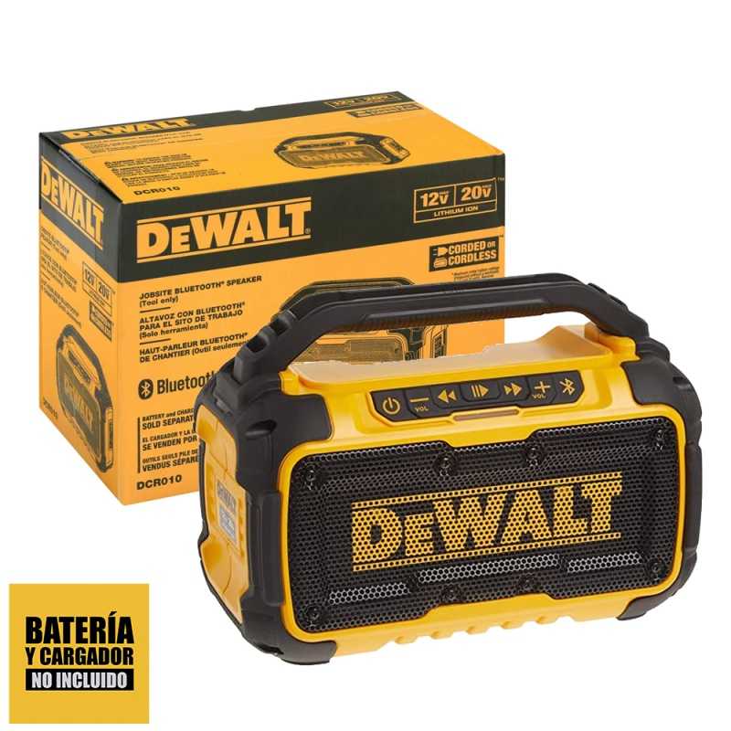 Altavoz Worksite Bluetooth De 12v/20v Max Dewalt DCR0101