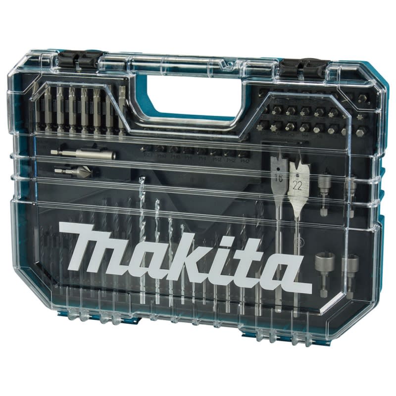Set de Brocas y Puntas 75 piezas + Caja Transparente Makita E-151261