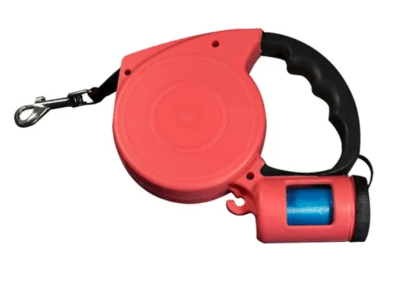 ¡Automática! Correa para Perros Retráctil con Porta Bolsas – Incluye 15 Bolsas1