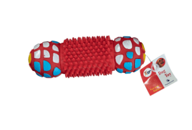 ¡Cuida sus Dientes! Juguete Funcional – Mancuerna de Vinilo para Perros1