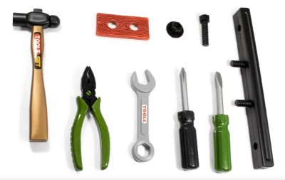 ¡Pack! – Set de 9 Herramientas de Juguete para Niños – Construcción, Creatividad y Diversión1