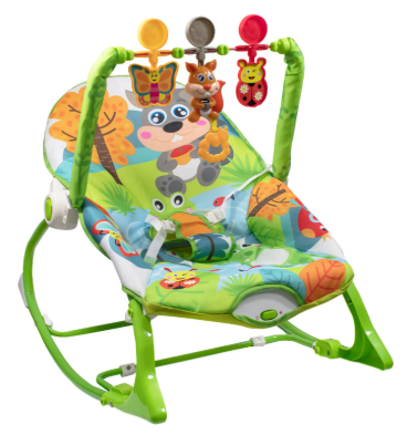 Silla Nido Mecedora Musical Vibrador Animal Bebés Infantes1
