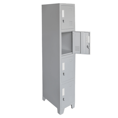 Locker Metálico - 1 Cuerpo 4 Puertas con Portacandado | Casillero Onloop PRO1