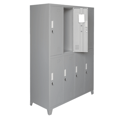 Locker Metálico - 4 Cuerpos 8 Puertas con Portacandado | Casillero Onloop PRO1