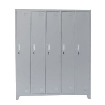 Locker Metálico - 5 Cuerpos 5 Puertas con Portacandado | Casillero Onloop PRO1