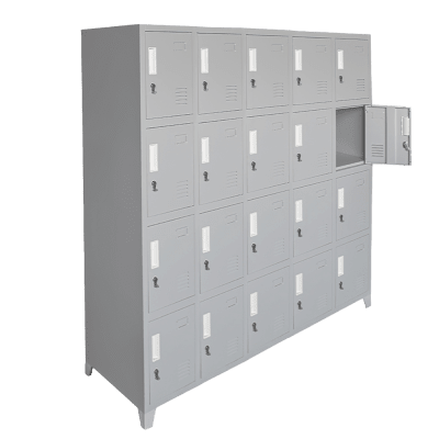 Locker Metálico - 5 Cuerpos 20 Puertas con Portacandado | Casillero Onloop PRO1