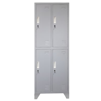 Locker Metálico - 2 Cuerpos 4 Puertas con Portacandado | Casillero Onloop PRO1