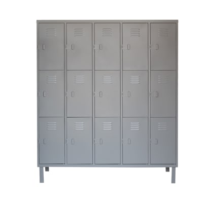 Locker Metálico 5 Cuerpos 15 Puertas | Casillero Nacional1