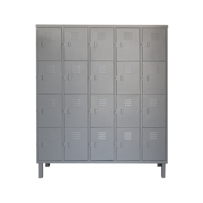 Locker Metálico 5 Cuerpos 20 Puertas | Casillero Nacional1