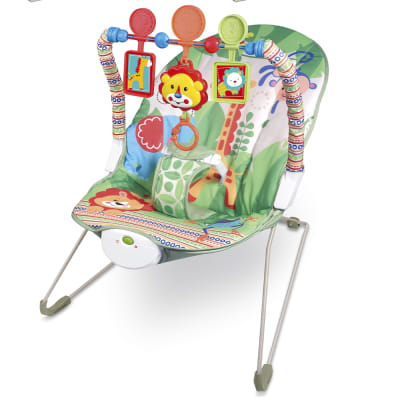 ¡Crece Junto al Bebé! Silla Mecedora para Bebés con Música y Vibración –Verde1