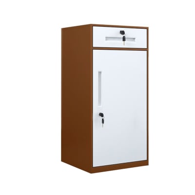 Velador Metálico con Llave y Cajonera - Totoral1