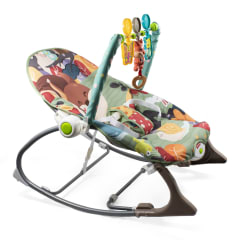 Silla Nido Mecedora y Musical para Bebés 3 En 1 ¡Con función vibradora! - Café