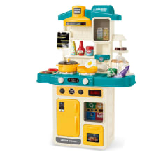 ¡Con Efecto de Vapor! Cocina Interactiva – Sonido, Luces y 43 Accesorios ¡Para niños y niñas!