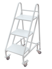 Escalera tipo Avión con Ruedas y Freno – 1 mt. 0