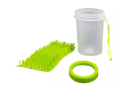Vaso Limpiador de Patitas con Cerdas de Silicona – Limpiecito y Fresco
