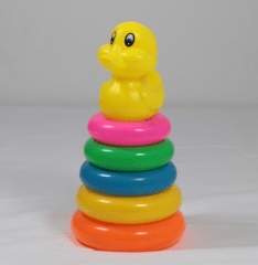 Torre de Encaje con Argollas – Juguete Didáctico en Forma de Pato para Bebés