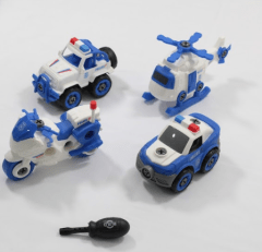 Pack 4 Vehículos Desarmables Juguete Para Niños Niñas