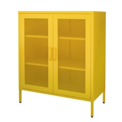 Gabinete de acero (puerta de malla)