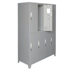 Locker Metálico - 4 Cuerpos 8 Puertas con Portacandado | Casillero Onloop PRO