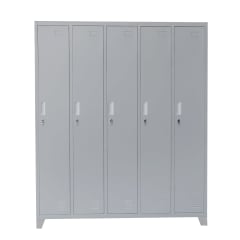 Locker Metálico - 5 Cuerpos 5 Puertas con Portacandado | Casillero Onloop PRO