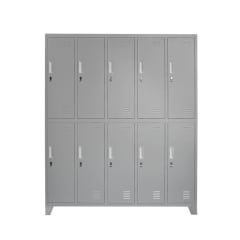 Locker Metálico - 5 Cuerpos 10 Puertas con Portacandado | Casillero Onloop PRO