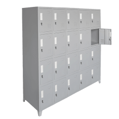 Locker Metálico - 5 Cuerpos 20 Puertas con Portacandado | Casillero Onloop PRO