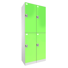 Locker Plástico 2 Cuerpo 4 Puertas – Importado