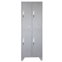 Locker Metálico - 2 Cuerpos 4 Puertas con Portacandado | Casillero Onloop PRO