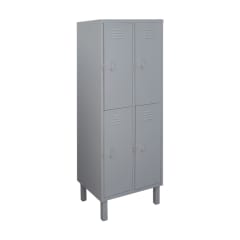 Locker Metálico 2 Cuerpos 4 Puertas | Casillero Nacional