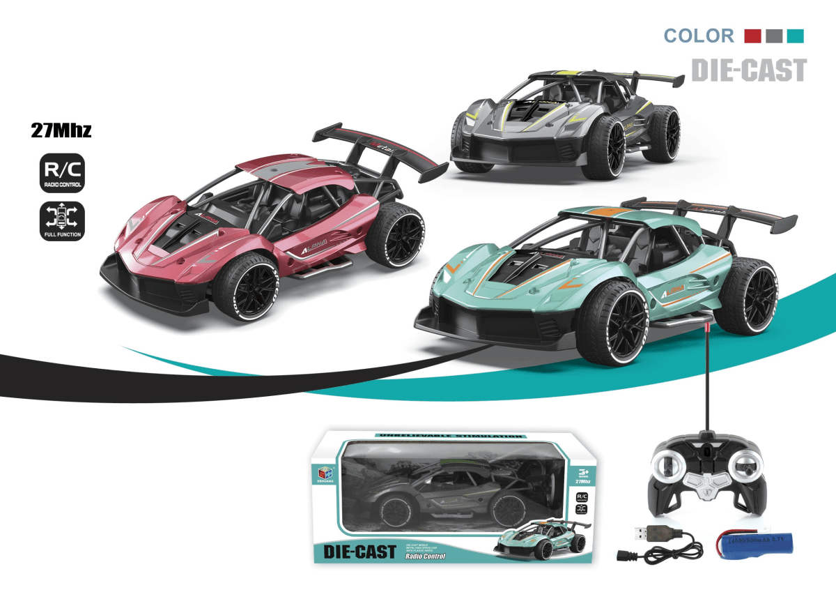 Auto a Control Remoto Deportivo – ¡Con batería recargable!8