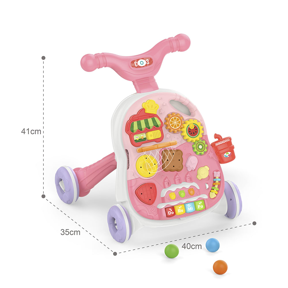 Andador 2 en 1 con Mesa de Actividades – Juguete Educativo para Bebés3