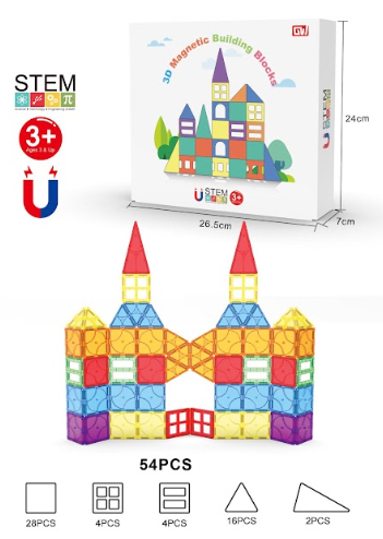 Bloques de Construcción ¡Magnéticos! - 45 Piezas3