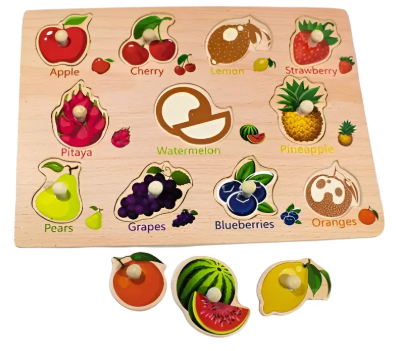Puzzle Rompecabezas Didáctico de Madera –Especial para Bebés y Niños pequeños3