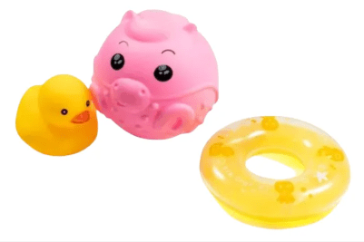 ¡Pack! – Set de 3 Juguetes de Tina para el Baño y Bebés2