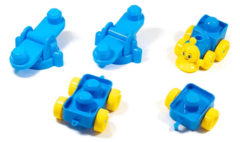 Bloques de Construcción 70 Piezas con Alfombra – Juego Interactivo para Bebés y Niños Pequeños5