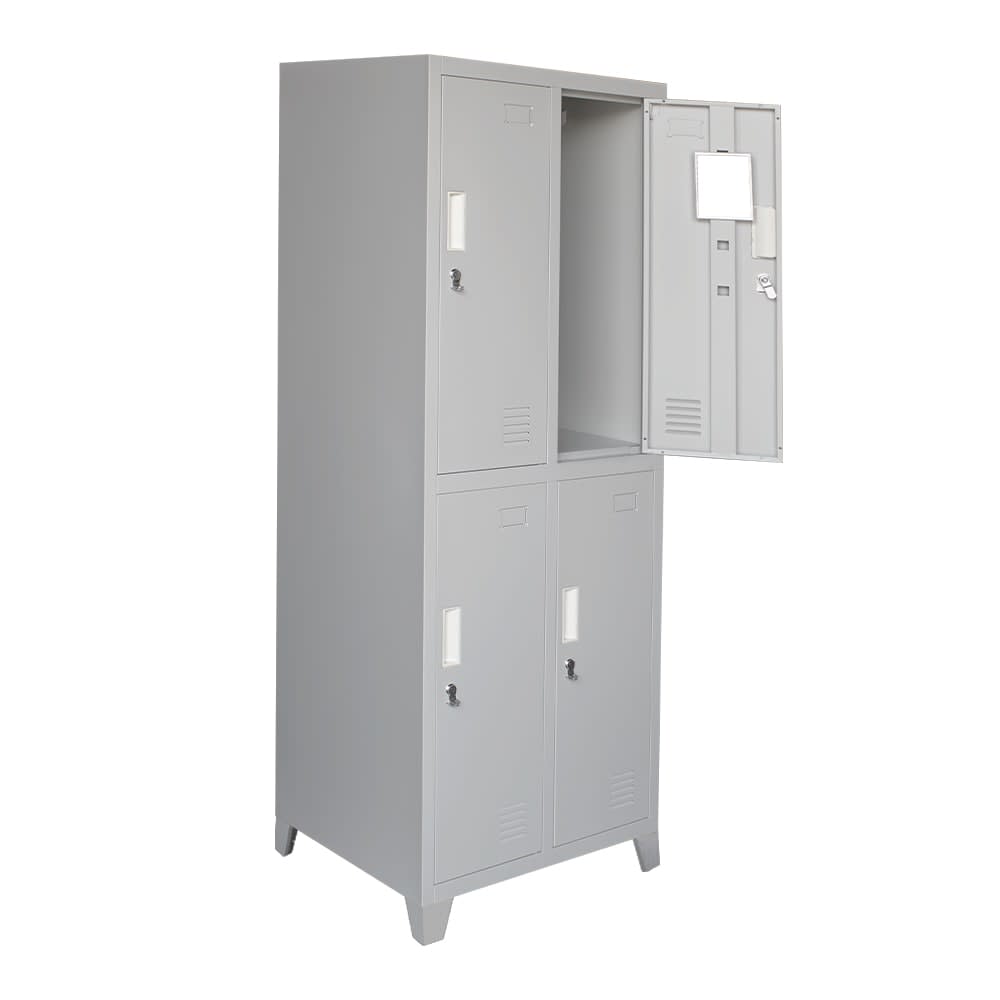 Locker Metálico - 2 Cuerpos 4 Puertas con Portacandado | Casillero Onloop PRO2