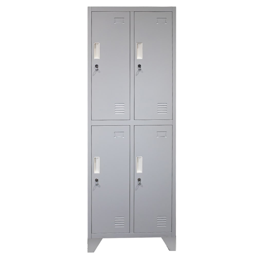 Locker Metálico - 2 Cuerpos 4 Puertas con Portacandado | Casillero Onloop PRO1