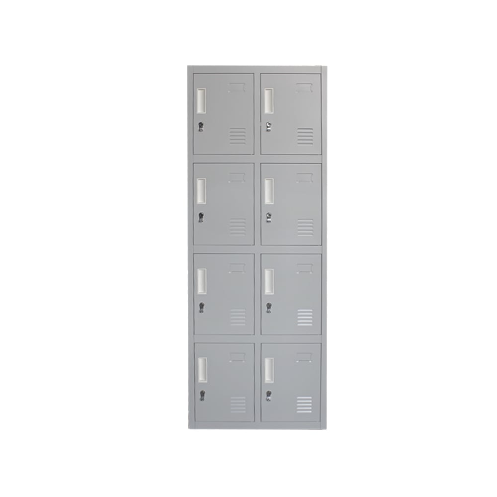 Locker Metálico - 2 Cuerpos 8 Puertas con Portacandado | Casillero Onloop PRO4