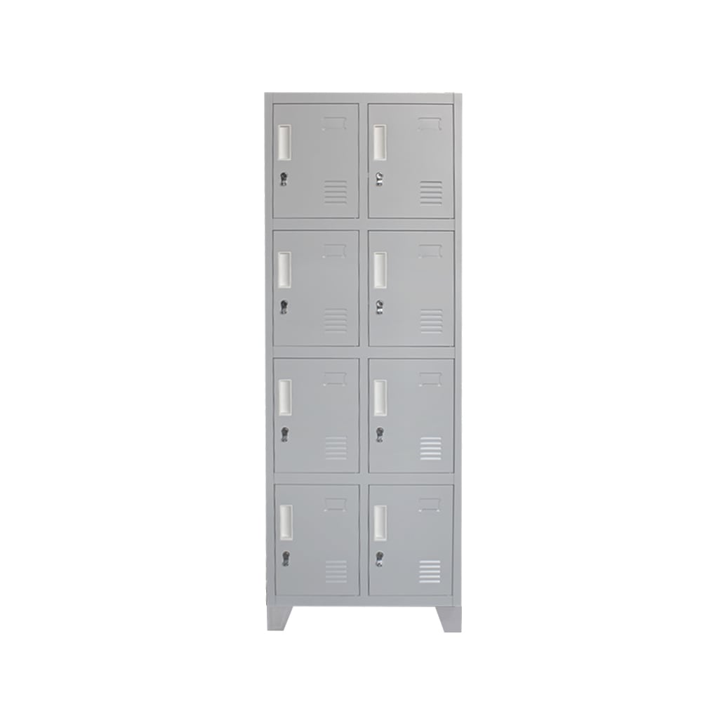 Locker Metálico - 2 Cuerpos 8 Puertas con Portacandado | Casillero Onloop PRO1