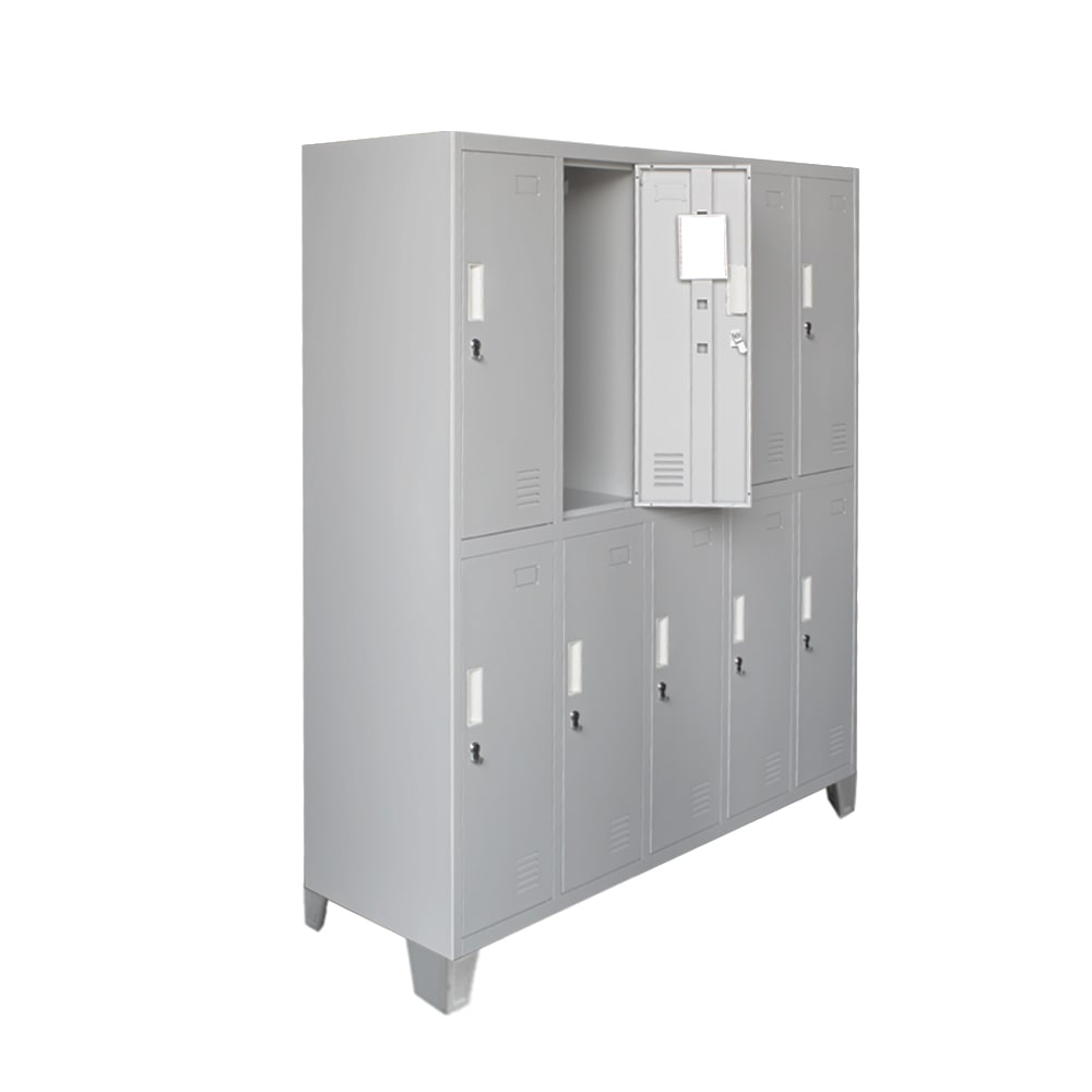 Locker Metálico - 5 Cuerpos 10 Puertas con Portacandado | Casillero Onloop PRO3