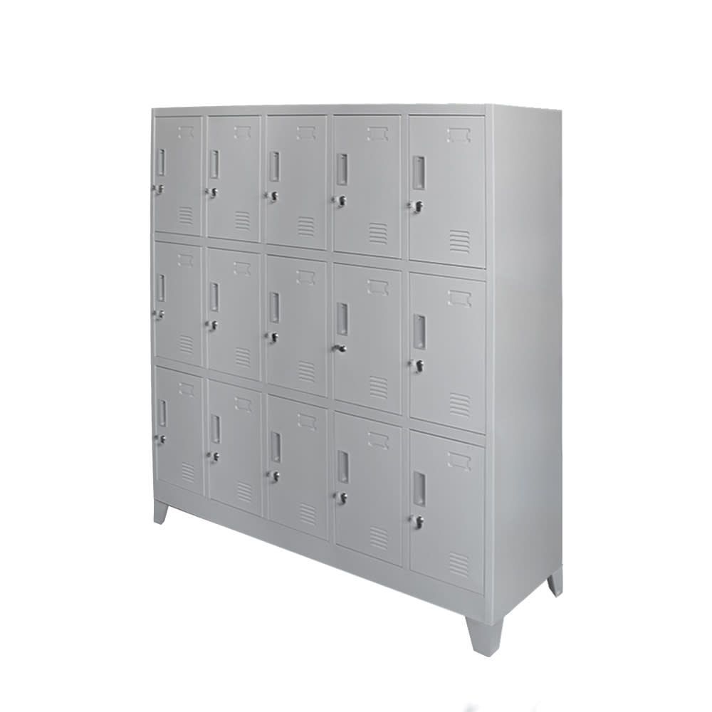 Locker Metálico - 5 Cuerpos 15 Puertas con Portacandado | Casillero Onloop PRO3