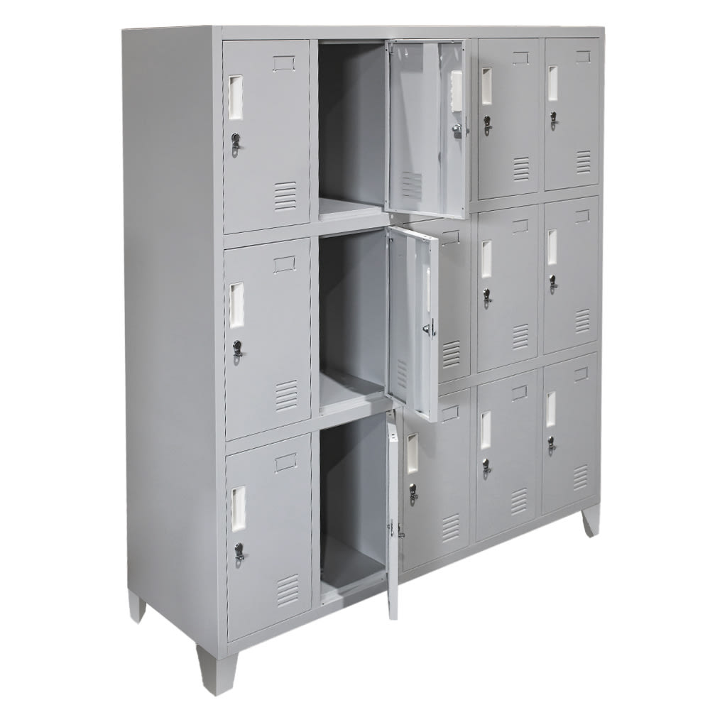 Locker Metálico - 5 Cuerpos 15 Puertas con Portacandado | Casillero Onloop PRO2