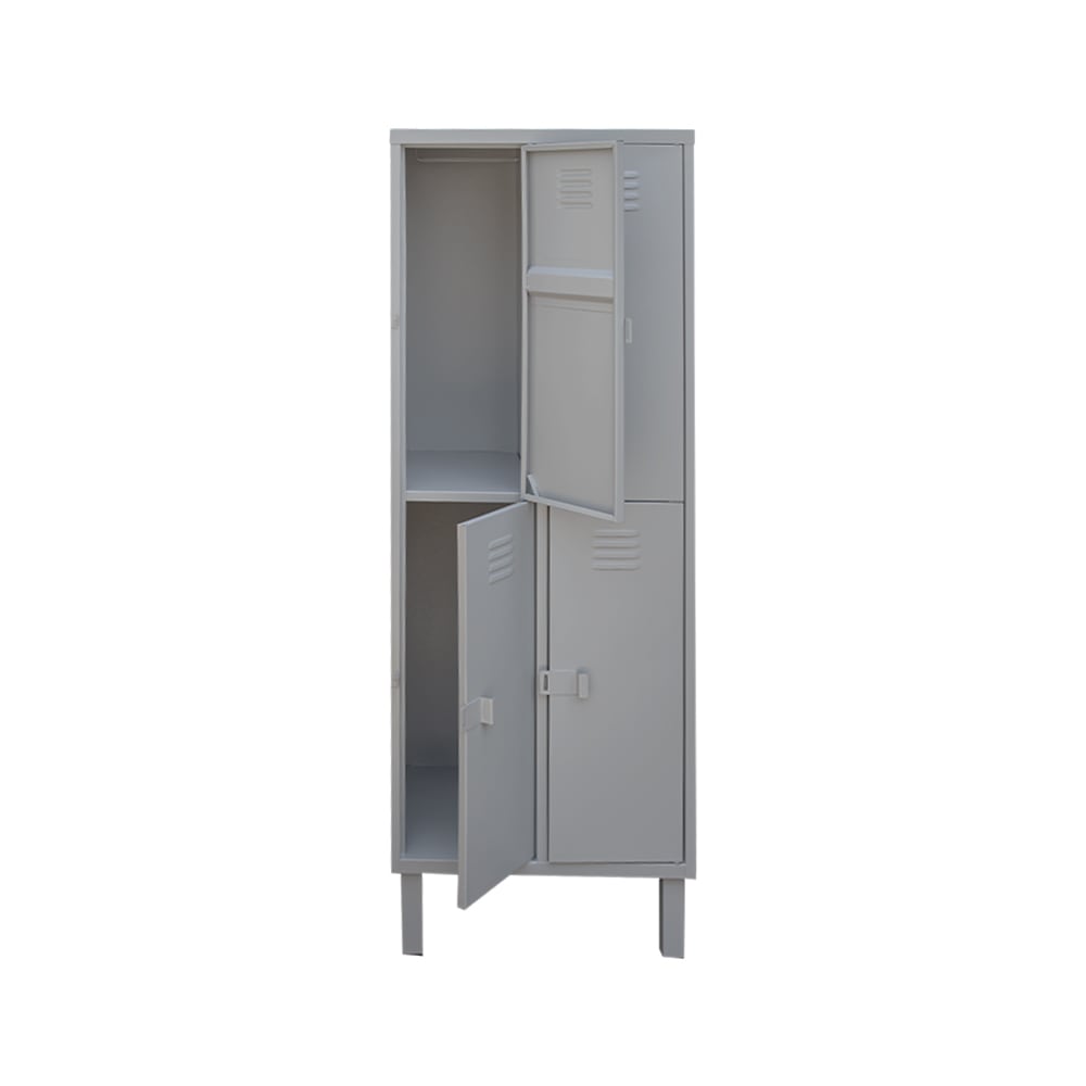 Locker Metálico 2 Cuerpos 4 Puertas | Casillero Nacional2