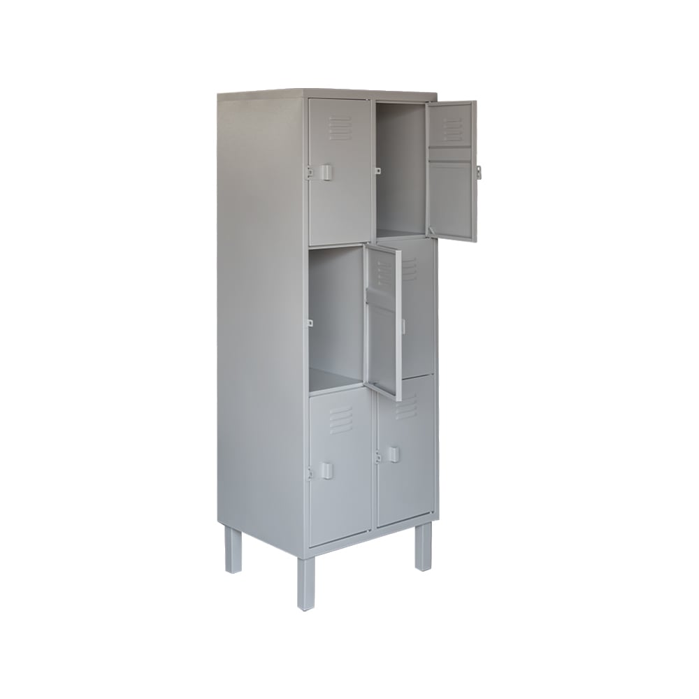 Fabricación Nacional – Locker Metálico 2 Cuerpos 6 Puertas3