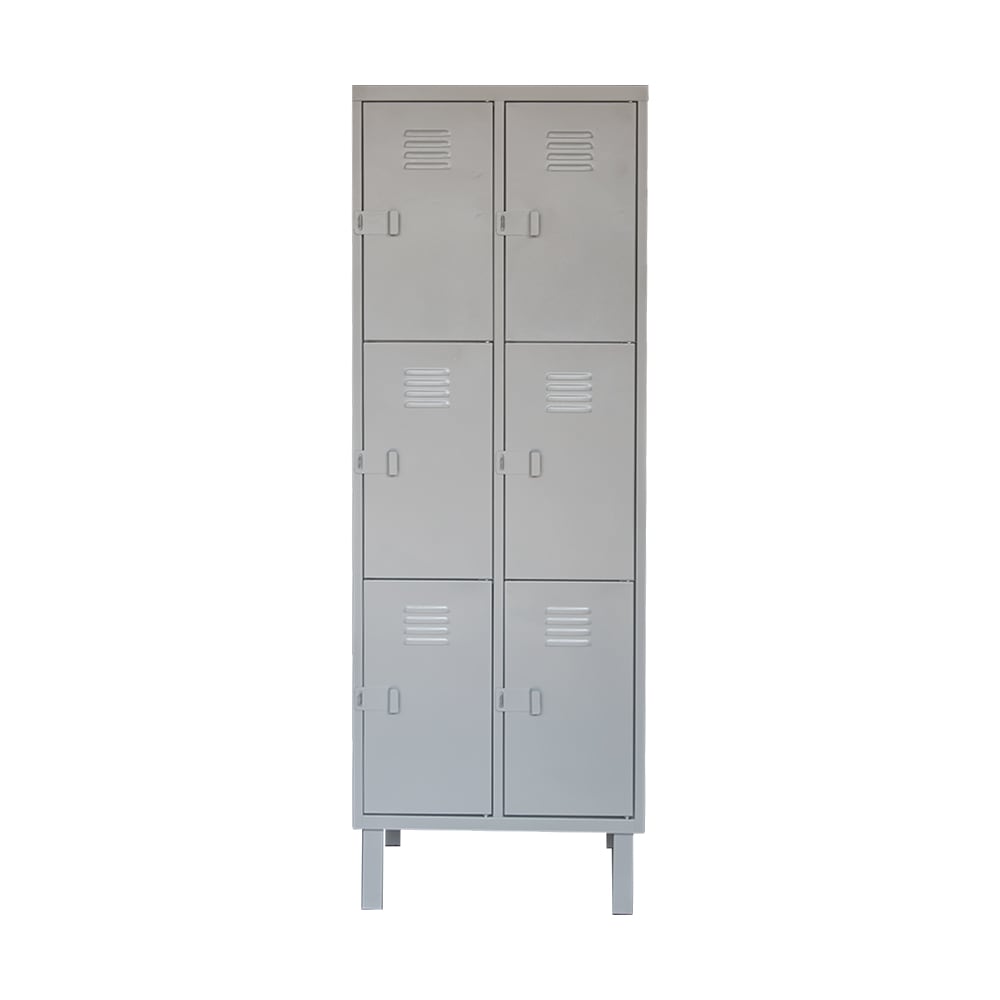 Fabricación Nacional – Locker Metálico 2 Cuerpos 6 Puertas1