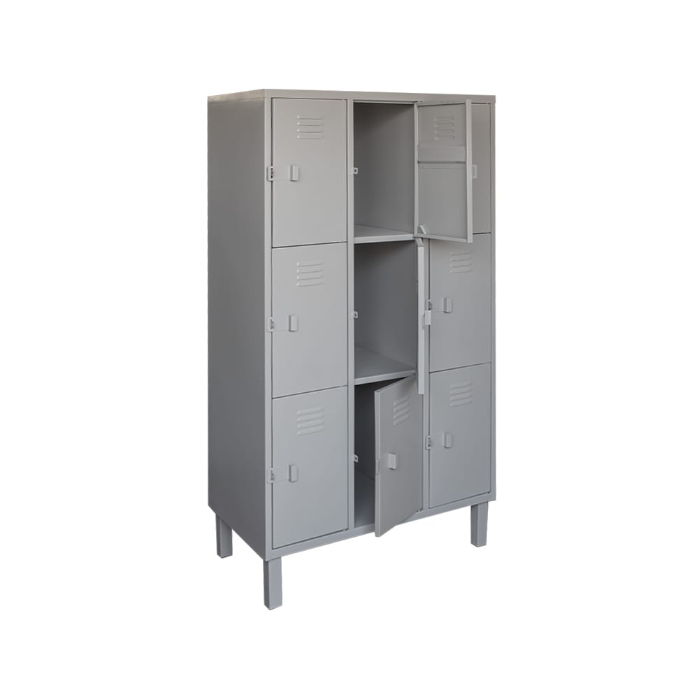 Locker Metálico 3 Cuerpos 9 Puertas | Casillero Nacional1