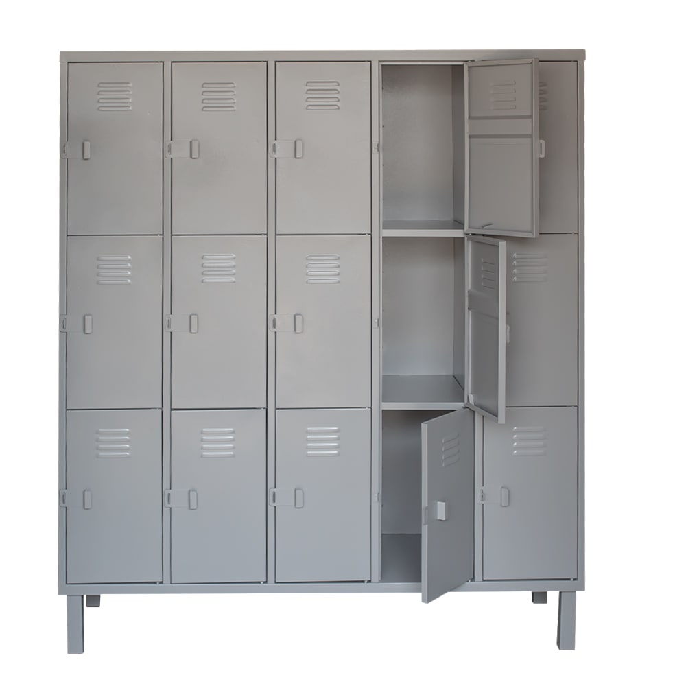 Locker Metálico 5 Cuerpos 15 Puertas | Casillero Nacional2