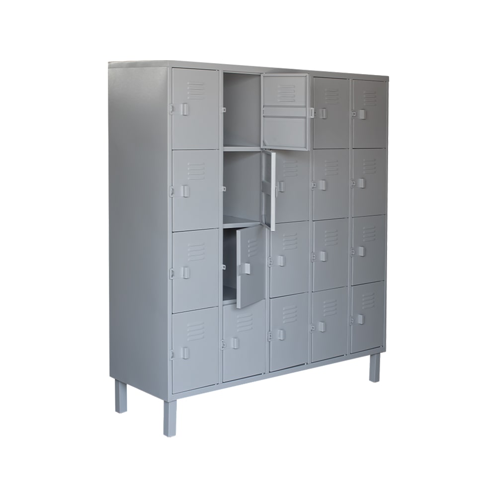 Locker Metálico 5 Cuerpos 20 Puertas | Casillero Nacional3